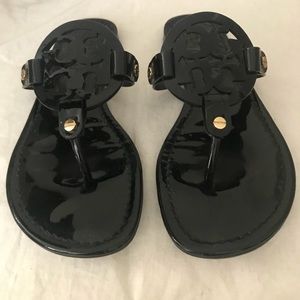 COPY - Tory Burch Miller sandal size 8 black patent